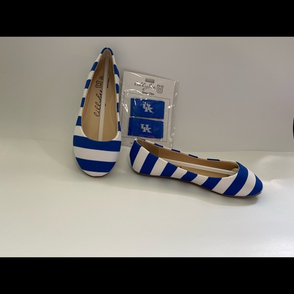 lillybee Kentucky Wildcats Striped Flats - Picture 5 of 9